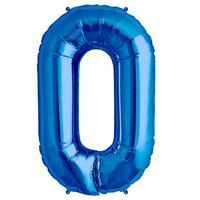 Blue Number 0 40cm