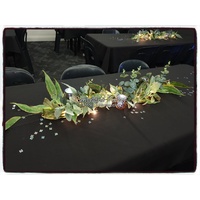 Greenery Table Garlands With Tea Light Votives Hire