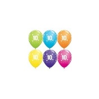 10th Birthday - 30cm Latex Balloons