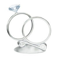 Cake Topper Wedding Rings with Gems