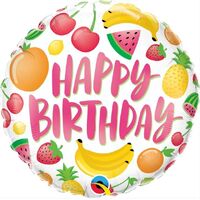 Fruit Happy Birthday 45cm Foil Balloon