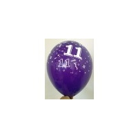 11th Birthday - Latex Print Assorted Pkt 8