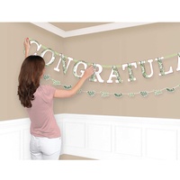 Love & Leaves Congrats Letter Banner Kit