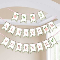 Love & Leaves Always & Forever Pennant Banner