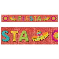 Mexican Fiesta Giant Glitter Fringe Banner