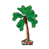 Hawaiian Summer Luau Jointed Cardboard Palm Tree Cutout