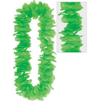 Hawaiian Summer Luau Green Lei