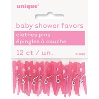 Baby Shower Mini Pegs Pink