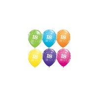18th Birthday - Latex Print Assorted Pkt 8