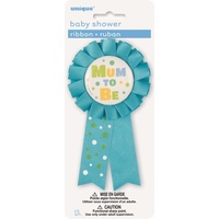 Baby Shower Rosette Mum To Be Blue