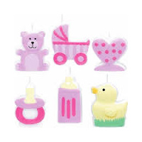 Baby Shower Mini Molded Cake Candles
