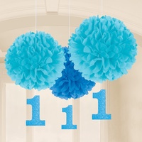 1st Birthday Boy Fluffy Decorations