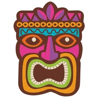 Hawaiian Summer Luau Tiki Cardboard Cutout