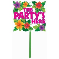 Hawaiian Summer Luau Yard Sign