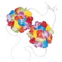 Hawaiian Summer Luau Flower Bra