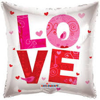 Love Square Big 45cm Foil Balloon