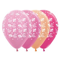 1st Birthday Girl Bee's Latex Balloons