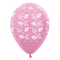 1st Birthday Girl Bee's Latex Balloons