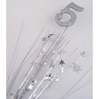 5th Birthday - Silver Glitter Spray