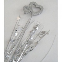 Heart - Double Heart Silver Glitter Spray