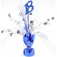 18th - Centrepiece Blue and Silver