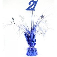 21st - Centrepiece Blue and Silver