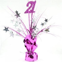 21st - Centrepiece Pink and Silver