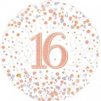16th Birthday - Rose Gold Sparkling