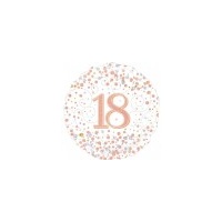 18th Birthday - Foil Rose Gold Sparkling