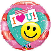 Emoji I Love U Smiley 45cm Foil Balloon