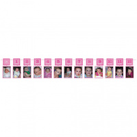 1st Birthday Girl Photo Garland