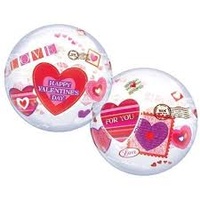 Happy Valentine's Day Hearts Bubble Balloon