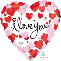I Love you Heart 45cm Foil Balloon
