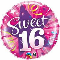 16th Birthday Sweet 16 Shining Star Hot Pink (45cm)