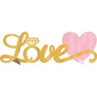 Wedding Love Glitter Table Decoration