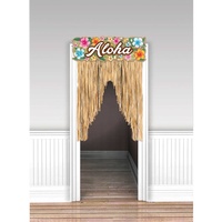 Hawaiian Summer Luau Door Curtain Header