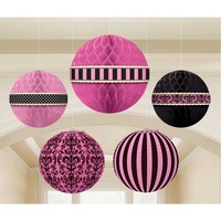 Day in Paris Honeycomb & Lantern Hang Decoration