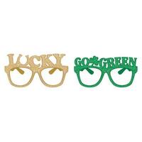 Saint Patrick's Day Glitter Glasses Pack of 6