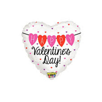 Happy Valentine's Day Heart 53cm Foil Balloon