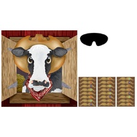 Western Pin the Moustache on the Cowboy Game