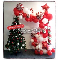 Christmas Candy Lane Organic Arch 1.8m x 2m