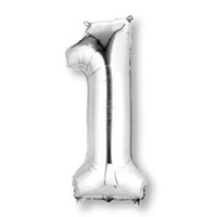 Megaloon Shape Silver Number 1