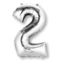 Megaloon Shape Silver Number 2