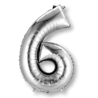 Megaloon Shape Silver Number 6