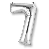 Megaloon Shape Silver Number 7