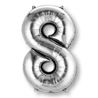 Megaloon Shape Silver Number 8
