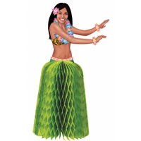 Hawaiian Summer Luau Hula Girl Mini Centrepiece