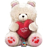 I Love you babe Teddy Bear Super Shape Foil Balloon