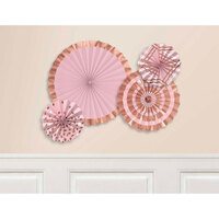 Rose Gold & Blush Paper Fans