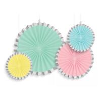 Pastel Paper Fans